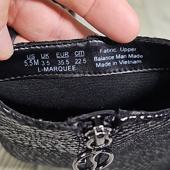 Franco Sarto Marquee Ankle Boot Snake Embossed Black Zip Up Womens Size 5.5 NEW - Picture 12 of 16